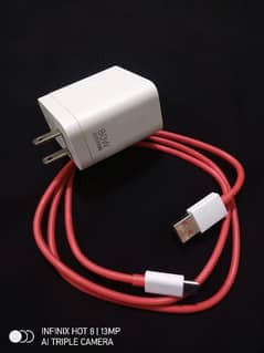 Oneplus 10pro Charger and Cable 80watt new 100% original.