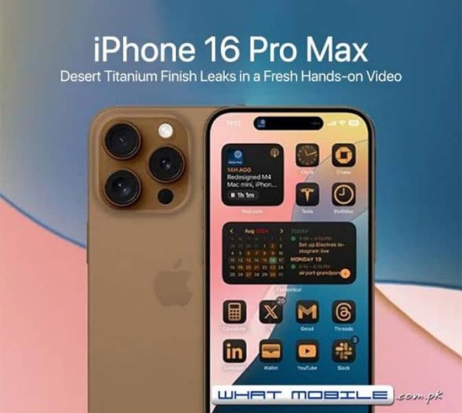 iphone 16 pro max desert titanium 256gb 0