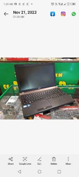 Acer corei5 Laptop 15.6"display numeric keyboard 6hr battery timing 3