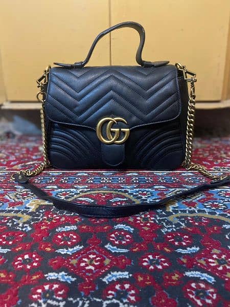 Gucci GG Leather Marmont bag 0