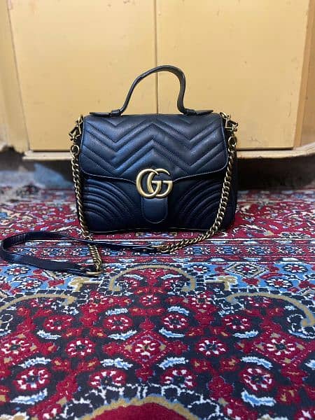 Gucci GG Leather Marmont bag 1