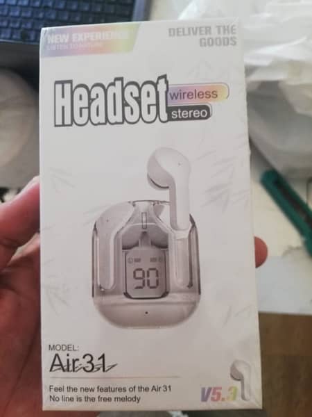 Transparente Airbuds, AirPods for sale wirless airbuds urgent for sale 3