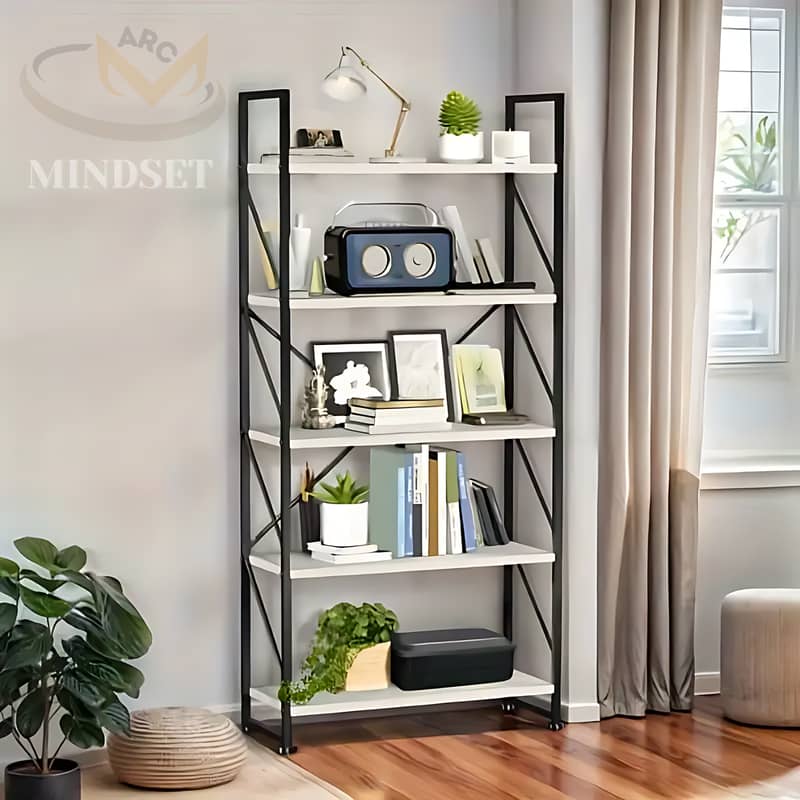 Bookshelf Rack Open shelf, Industrial Storage Rack for Office 4