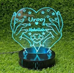 3d neon light customized lamps