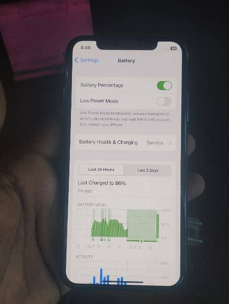 Iphone X 256gb 2month SIM time baki 8