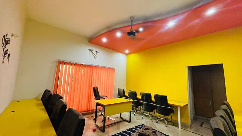 furnish non furnish Office for rent in gulberg for (Call center + Software house + Marketing office and other setup as you want 6