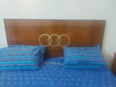 Bed Set - Wooden - Almost New (Three Month Used)