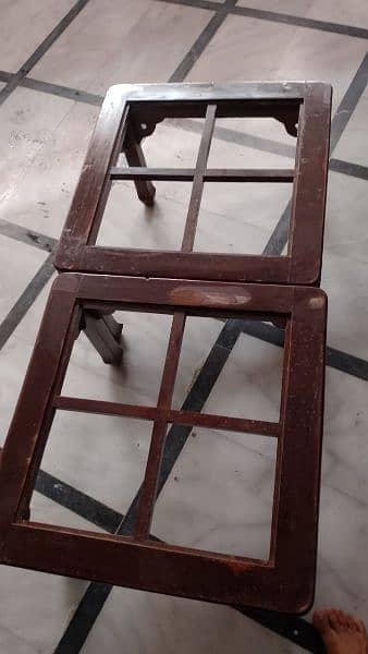 wooden center table with mirror 1