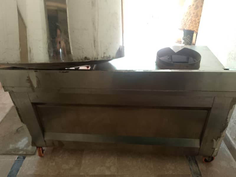 Commercial Steel Dagcha with big stove and stand 1