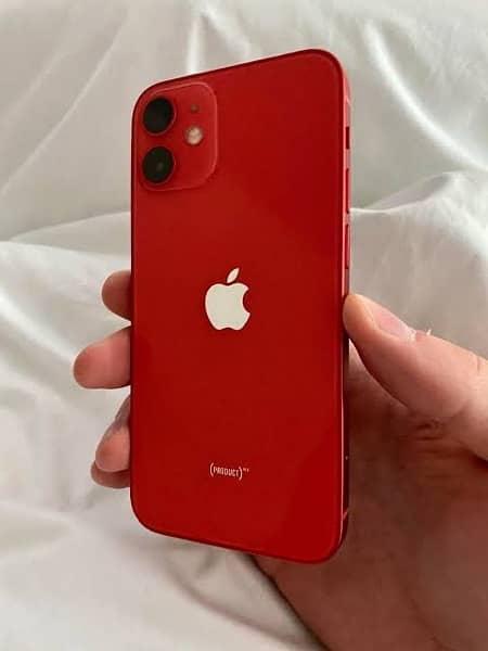 iphone 12 Red Non pta 10/10  water pack with E sim 1