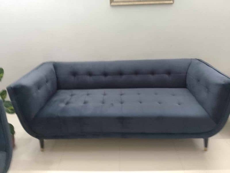 Sofa Set Turkish With Table Grey 3