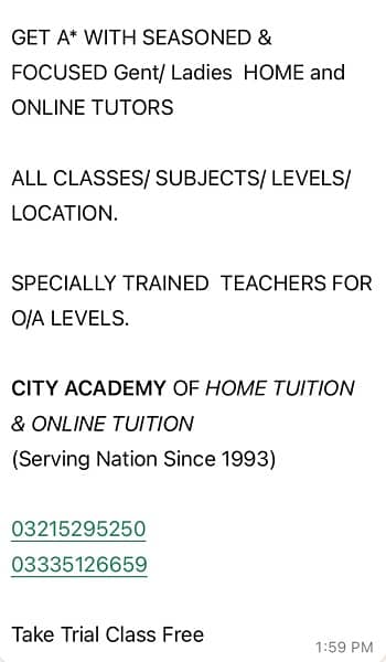 Best Teachers Available in Islamabad RWP for Home Tuition/Online 1