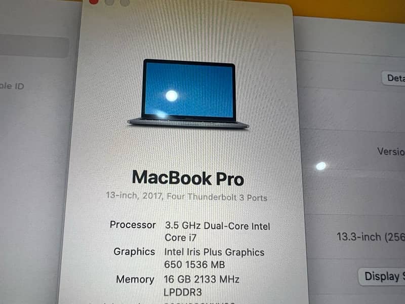 Macbook Pro 2017 13” 1