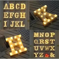 Alphabet LED Night Lights Luminous Number Letter Lamp 16cm Letter Ligh