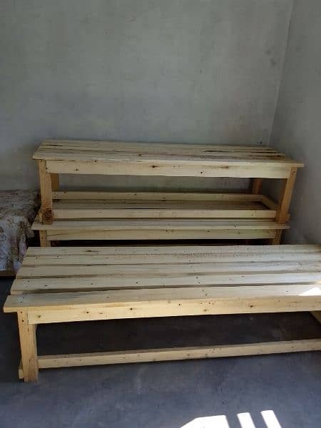 3 x Benches for shops and home it can be used for sitting or dining 2