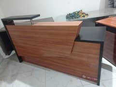 office reception table with chair and drawers