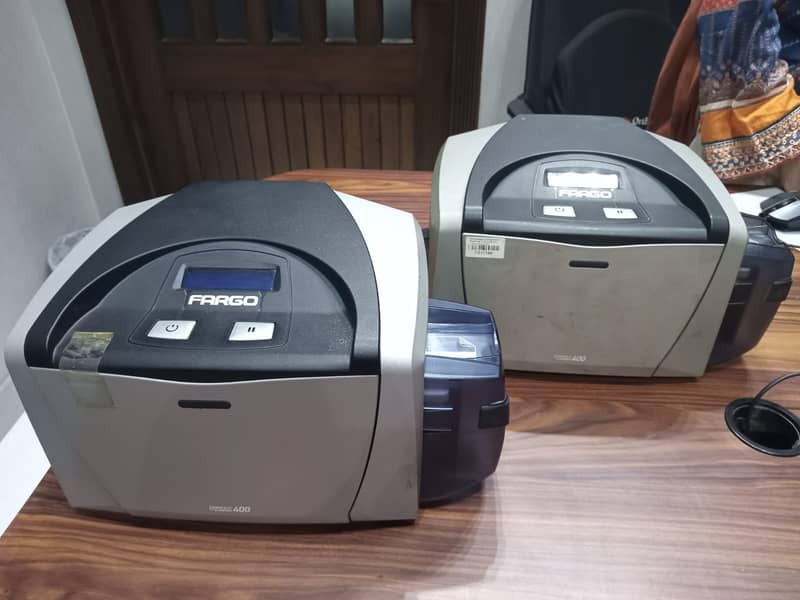 Two FARGO ID card Thermal Printers - Asis Condition 0