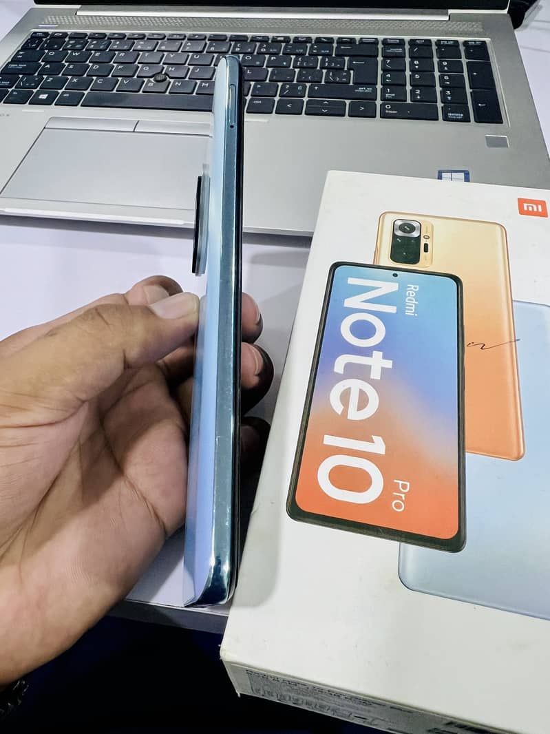 Redmi Note 10 Pro Glacier Blue Color 1