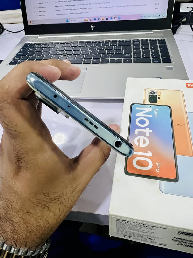 Redmi Note 10 Pro Glacier Blue Color 3