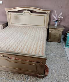 Bed Set / Bedroom Set / Wooden Bed / Bed with side Table Dressing 0