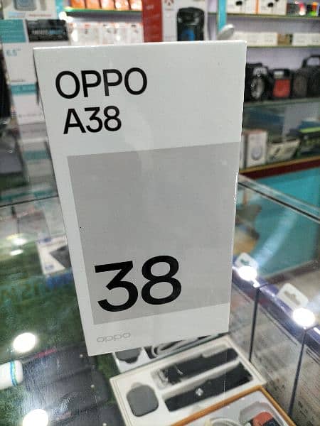 Oppo A38 6/128 New pin pack Mobile  at  Whatsapp 03171954580 0