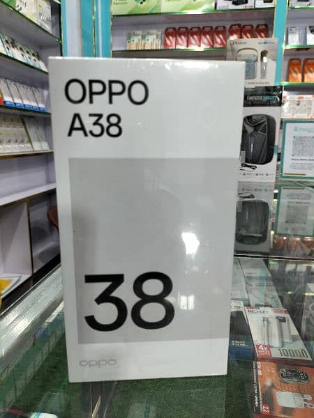 Oppo A38 6/128 New pin pack Mobile  at  Whatsapp 03171954580 2