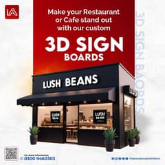 3D sign board 0