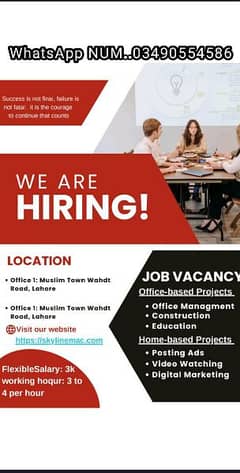 Work from Home || Urgent Hiring || Jobs in Lahore