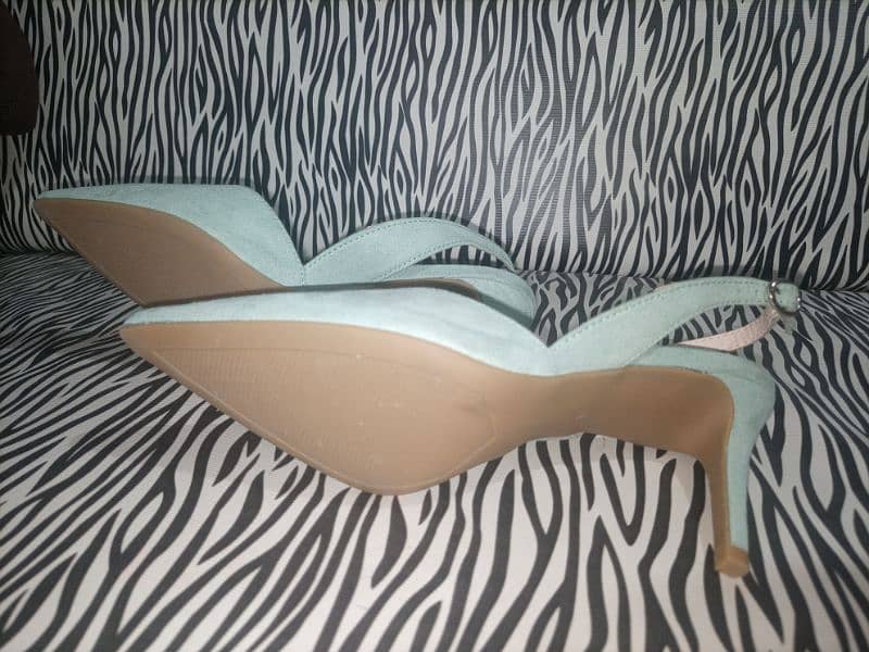 GRACELAND Light Green Slingback Heel 7