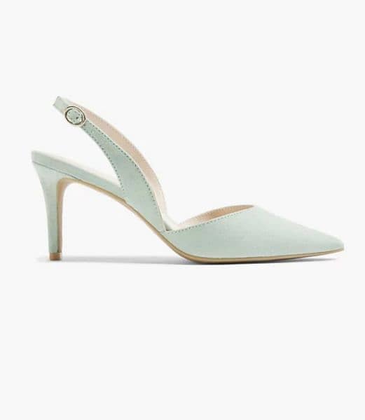 GRACELAND Light Green Slingback Heel 4