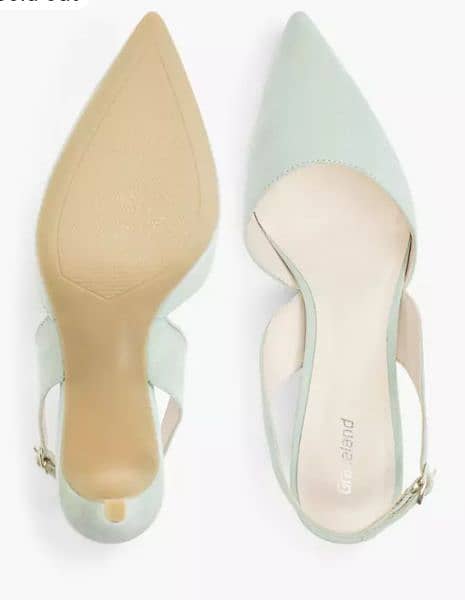 GRACELAND Light Green Slingback Heel 0