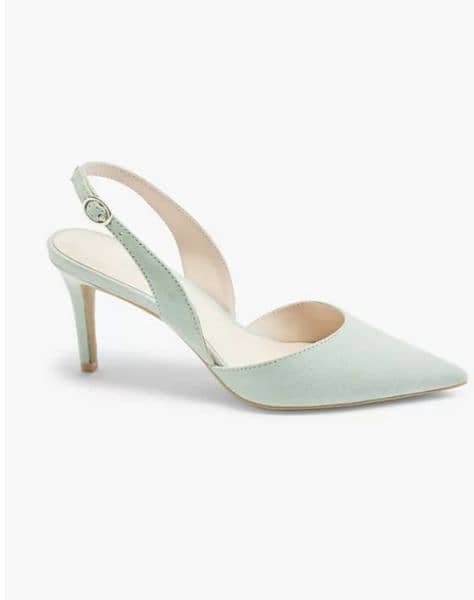 GRACELAND Light Green Slingback Heel 2