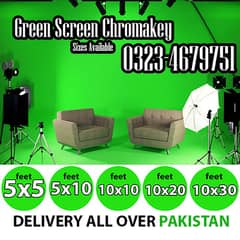 Green Screen Chromakey Studio Backdrop All Sizes Free Delivery in PAK