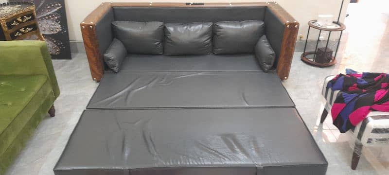 Diamond Supreme Sofa Cum Bed Large in size comfortable little scratch 4