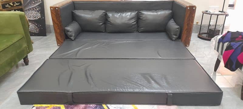 Diamond Supreme Sofa Cum Bed Large in size comfortable little scratch 5