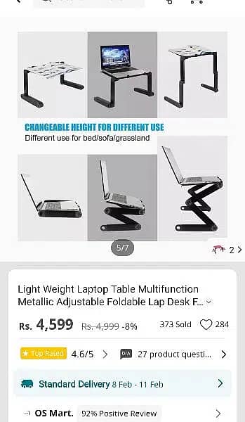 Imported Adjustable Laptop Stand 4