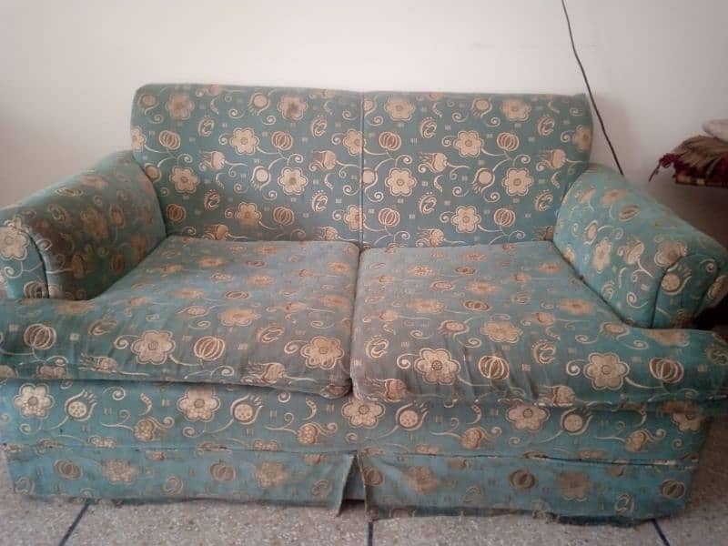 2 seater beautiful turquoise and golden design 2