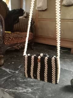 beautiful handmade Pearl bag