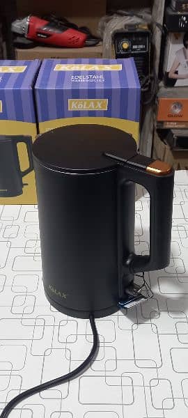 kolax Germany branded electric kettle 1.7liter Capacity 1500watt cool 2