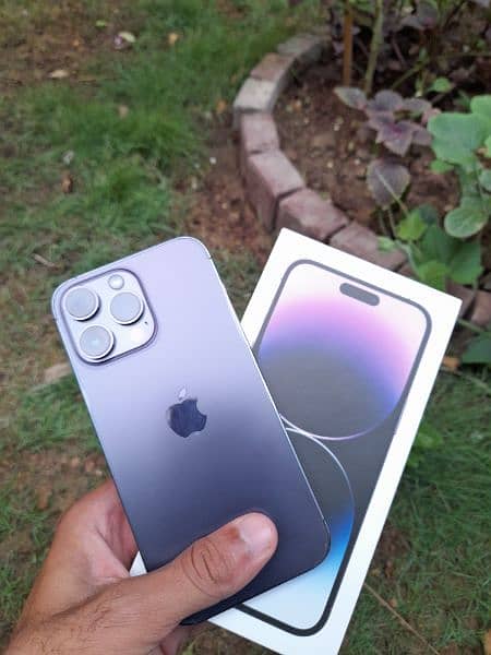 Iphone 14 pro max 95% health || Original Box and cable || 0