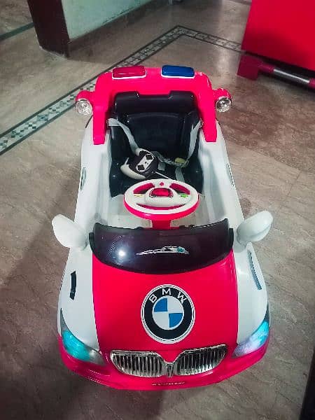 kids battery operated car dual function self operated +remote opreated 1