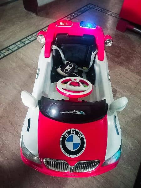 kids battery operated car dual function self operated +remote opreated 3