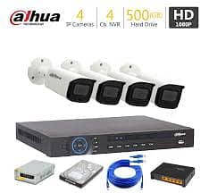 4 CCTV cameras package / with installation / dahua 100% original 1