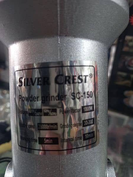 Silvercrest power full grinder chopper motor 1000 watt stainless ste 2