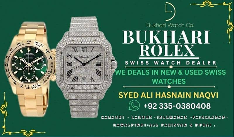 sell your watch @Bukhari Rolex buyer Omega Cartier longines Piaget buy 10