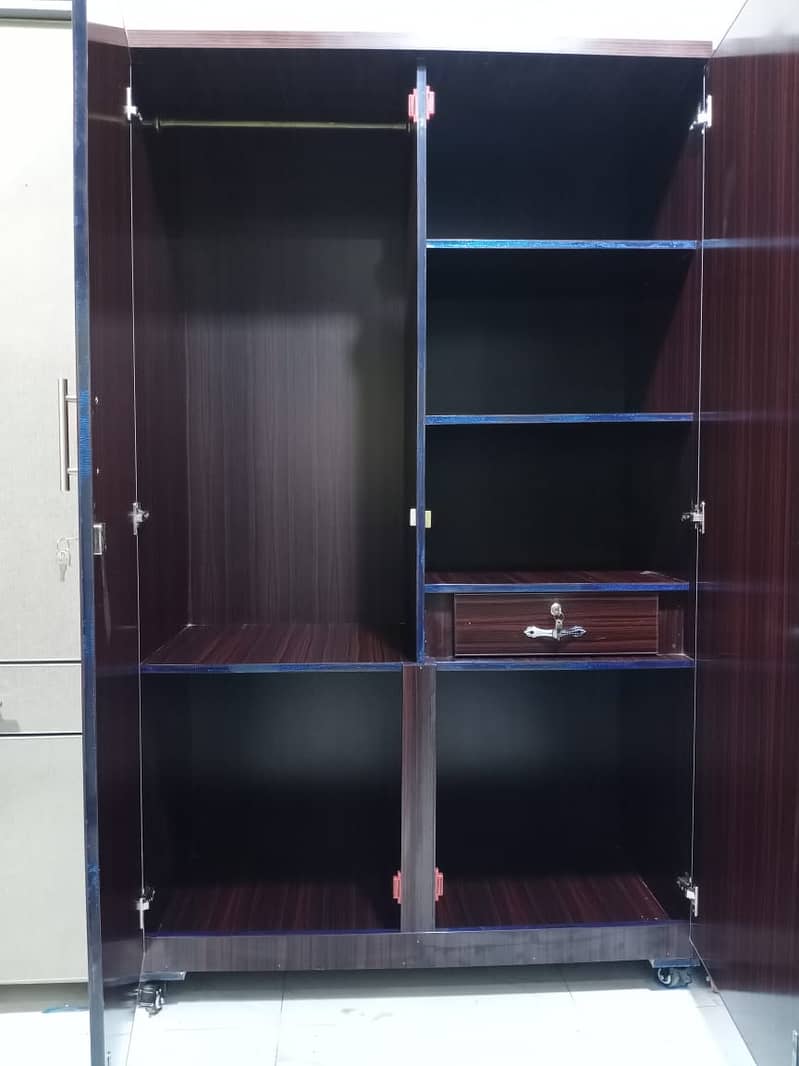 wardrobe/almari/almirah/uv high gloss/colored cupboard/two door almari 4