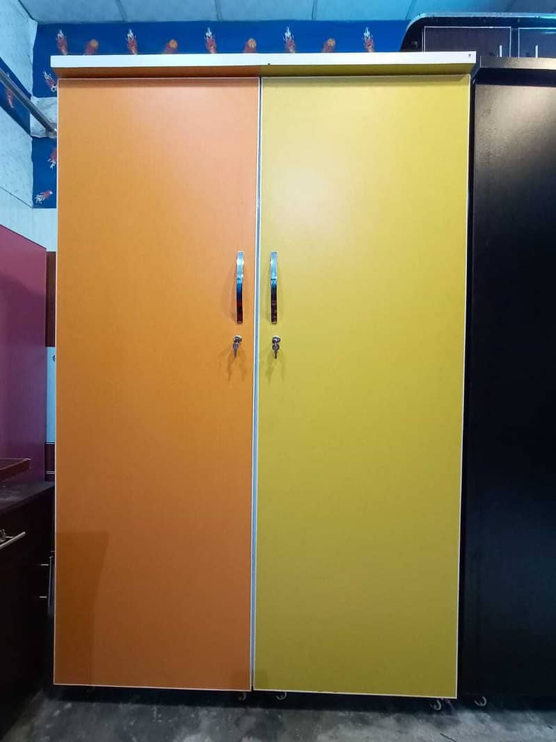 wardrobe/almari/almirah/uv high gloss/colored cupboard/two door almari 8