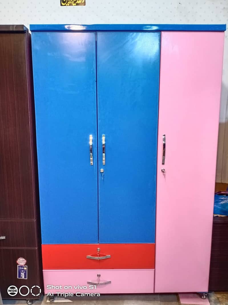 wardrobe/almari/almirah/uv high gloss/colored cupboard/two door almari 15