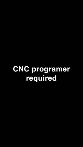 cnc programer required lathe machine 0