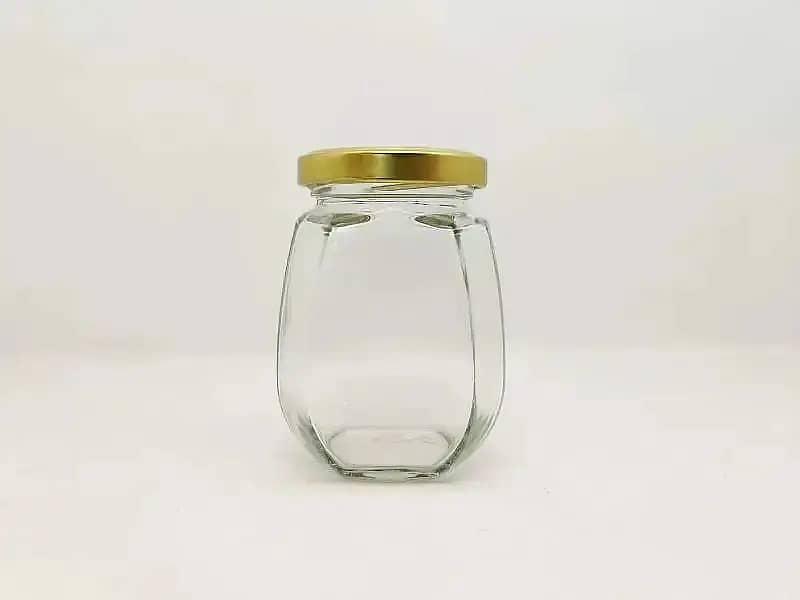 protein jar , Glass Bottles,Hexagon jar,Round jar,Square glass jar 12